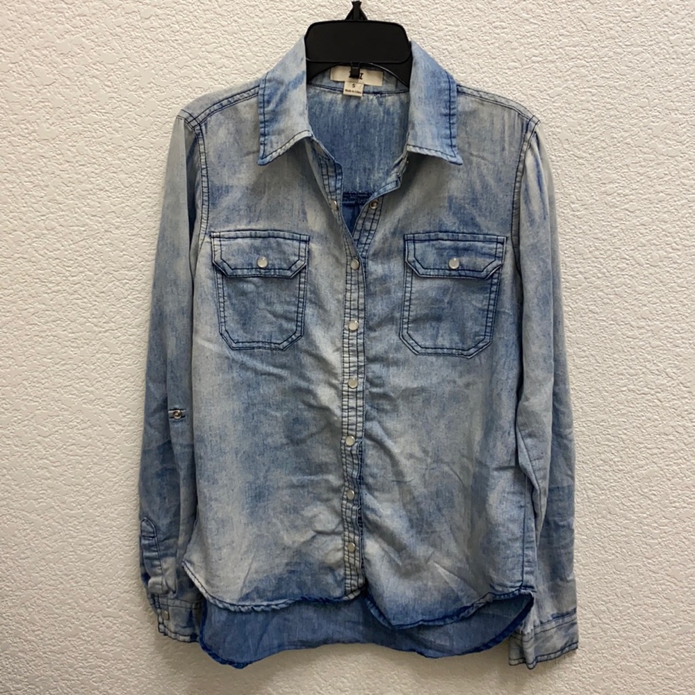 Size small denim button up